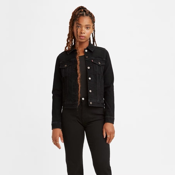 Levi's Premium ORIGINAL TRUCKER JACKET black air size L SOLD OUT ONLINE - Picture 6 of 9